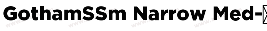 GothamSSm Narrow Med字体转换 GothamSSm Narrow Med字体转换